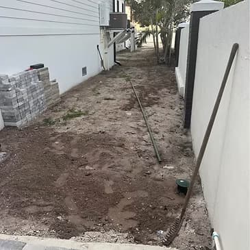 Commercial site gravel and aggregate material placement project Cezars LLC